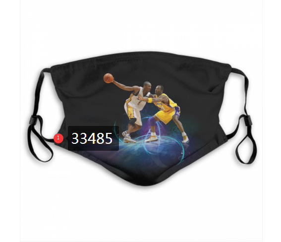 2021 NBA Los Angeles Lakers #24 kobe bryant 33485 Dust mask with filter->nba dust mask->Sports Accessory
